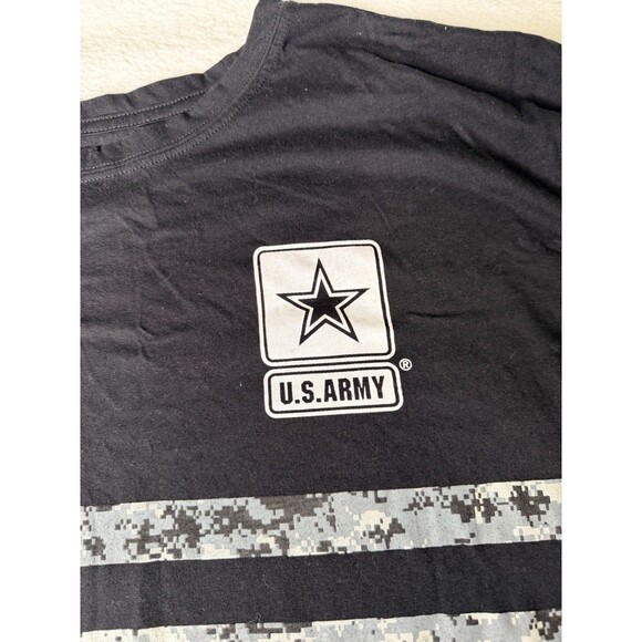 Military US Army digital camo logo mens veteran casual Dk Gray SS T-shirt , 1XL - Picture 3 of 10
